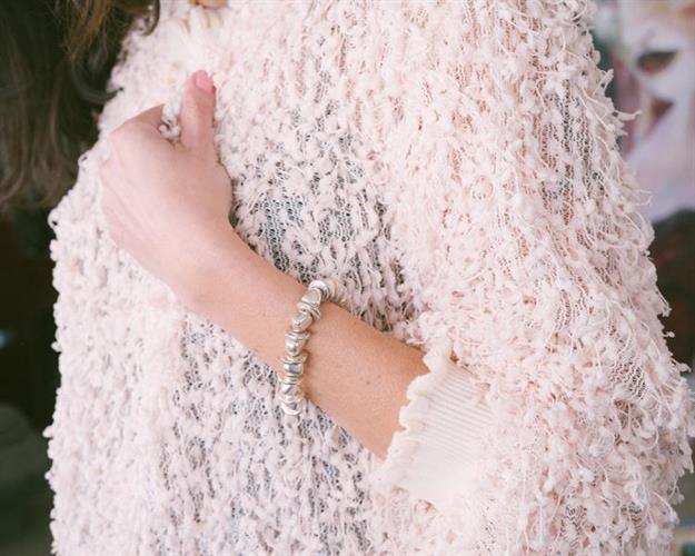 B-19 צמיד א-סימטרי מכסף