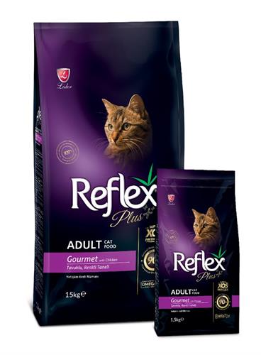 ריפלקס+ חתול בוגר גורמה 1.5 ק"ג