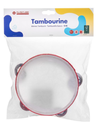 תוף מרים מעץ 4 צלצלים