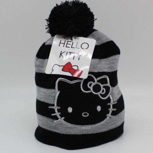 כובע צמר פסים הלו קיטי