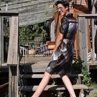 שמלת מזכירה מהסבנטיז מידה M