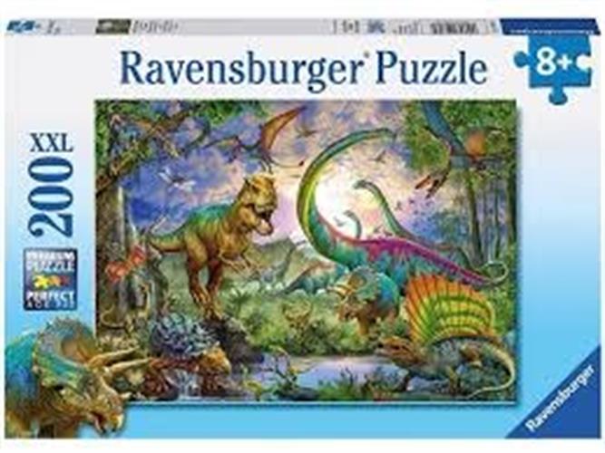 פאזל 200 חלקים דינוזאורים  - ravensburger puzzle