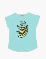 חולצה בנות טריקו מעוצבת בננות