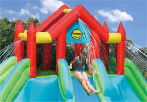 מתקן מתנפח מגלשת מים ענקית פארק המים דגם 9283 הפי הופ Happy hop - קפיץ קפוץ