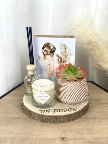 מגש עץ דקורטיבי נוי