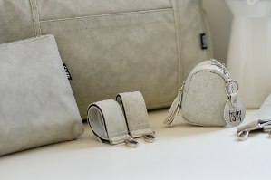 סט תיק החתלה אפור בהיר דגם סופי