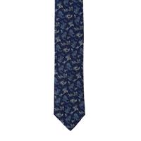 עניבה פייזלי כחול נייבי