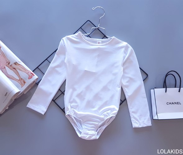 בגד גוף לייקרה לבן