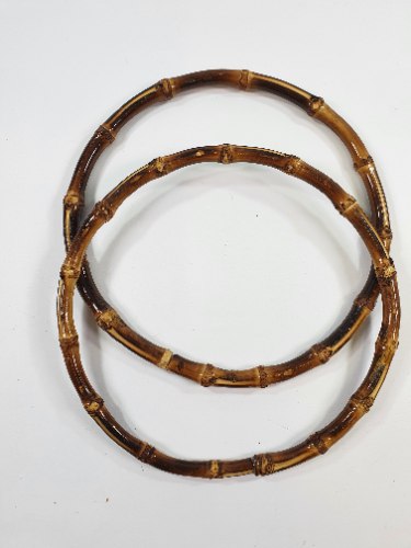 זוג חישוקי במבוק קוטר 16 ס"מ - כהה