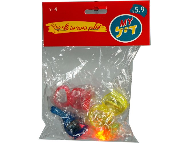 טבעות מהבהבות 4יח' שושנה
