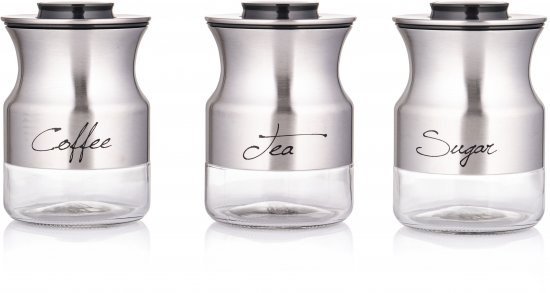 סט שלישייה קפה, תה סוכר SILVER במארז מתנה - NAMAAN