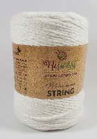 חוט מקרמה סינגל סטרינג 3 מ"מ 160 מ' - לבן