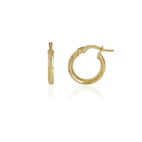 עגילי חישוק קטנים בינוני 1.8 ס"מ זהב