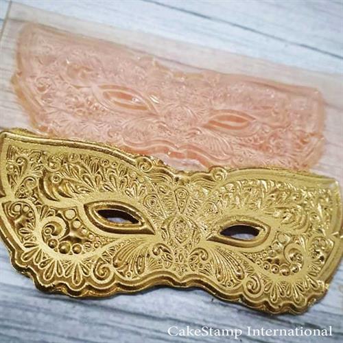 תבנית מסיכת פורים 2020 -  לשוקולד ולבצק סוכר | מסיכה לקישוט עוגות