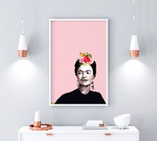 הדפס קנבס - פרידה קאלו ורוד עתיק