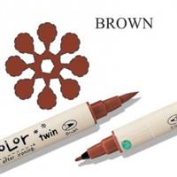 טוש בד זיג דו"צ - חום 060