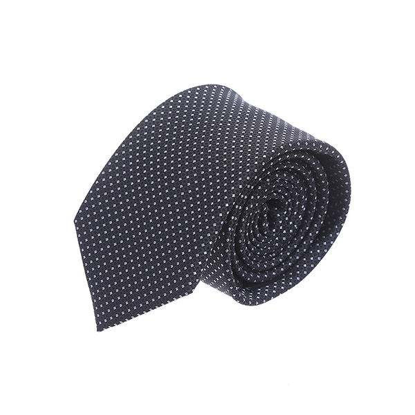 עניבה נקודות שחור לבן