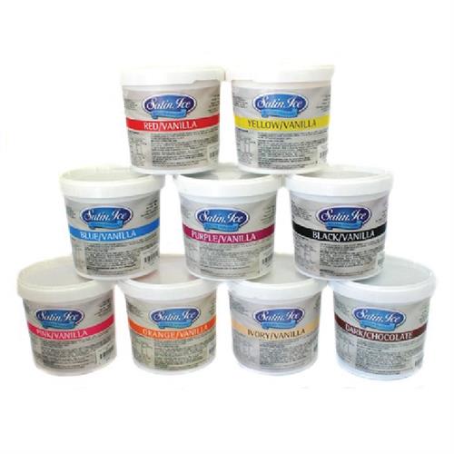 בצק סוכר סאטין אייס 900 גרם במגוון צבעים