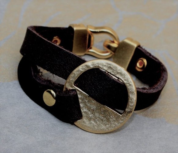 צמיד קרוס מוזהב