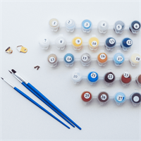 צביעה לפי מספרים - מדרגות עיר עתיקה 50X6