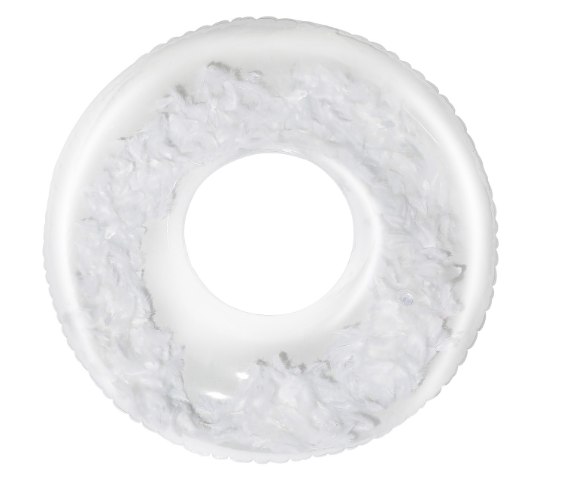 גלגל נוצות לבנות 114 סמ