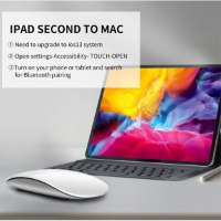 עכבר 5.0 Laptop Ipad Apple Style Wireless Bluetooth בצבע שחור/לבן