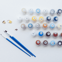 צביעה לפי מספרים - פינה בגינת סתיו