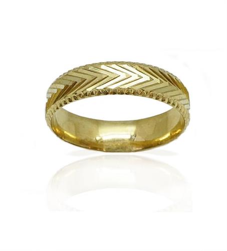 טבעת נישואין מעוצבת 5.1ממ | M206