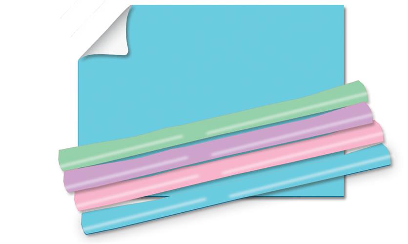 טאץ עטיפות פסטל 70/100שני גליונות