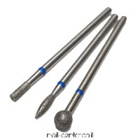 ראש שיוף למניקור - עגול גדול כחול