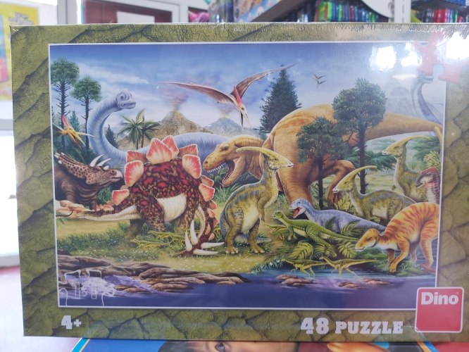 פאזל 48 חלקים דינוזאורים(דינו)
