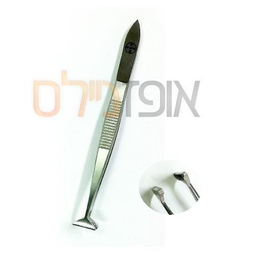 פינצטה רחבה להדבקת ריסים