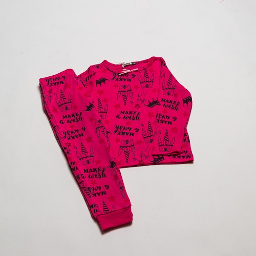 פיג'מת בנות אינטרלוק ארמון פוקסיה