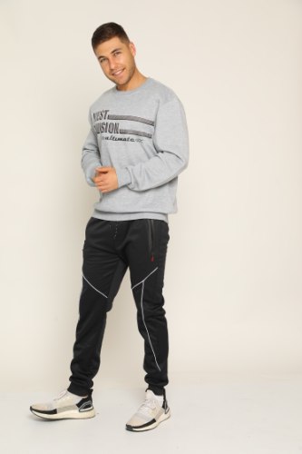 מכנס גבר ארוך סקובה עיצוב אלמנט לבן