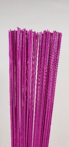 חוטי מתכת צבעוני 100 יח' - פוקסיה