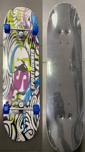 סקייטבורד גלגלים קטנים-כחול