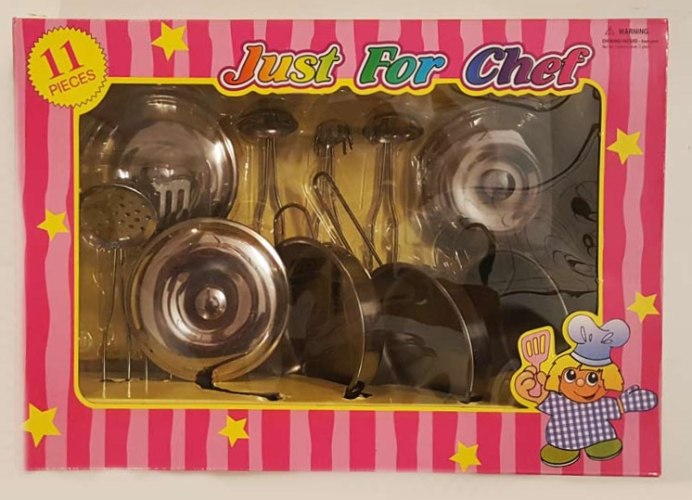 סט כלי מטבח ממתכת