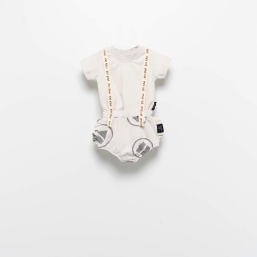 בגד גוף שלייקס MOINOI אפור מודפס 3M-1Y