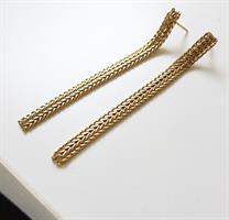 עגילי קלייר ארוכים זהב