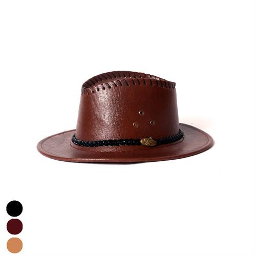 כובע קאובוי עור מבריק ילדים