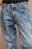 MOM'S ג'ינס גזרה גבוהה אסיד ווש כהה מידה L/XL