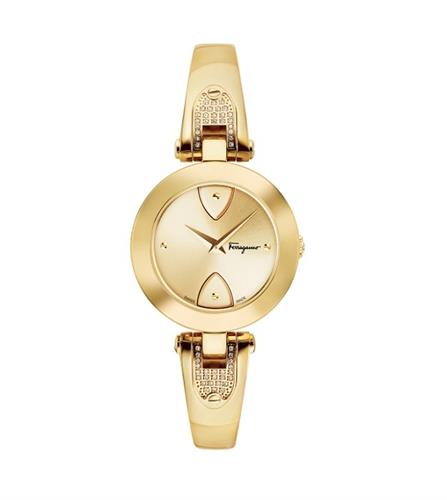 שעון Salvatore Ferragamo לנשים עם יהלומים