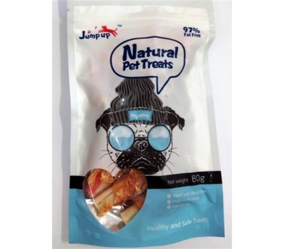 חטיף לכלב עוף וסרטן JUMP UP גרם80