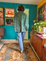 חולצה פרחונית מכופתרת מידה XL