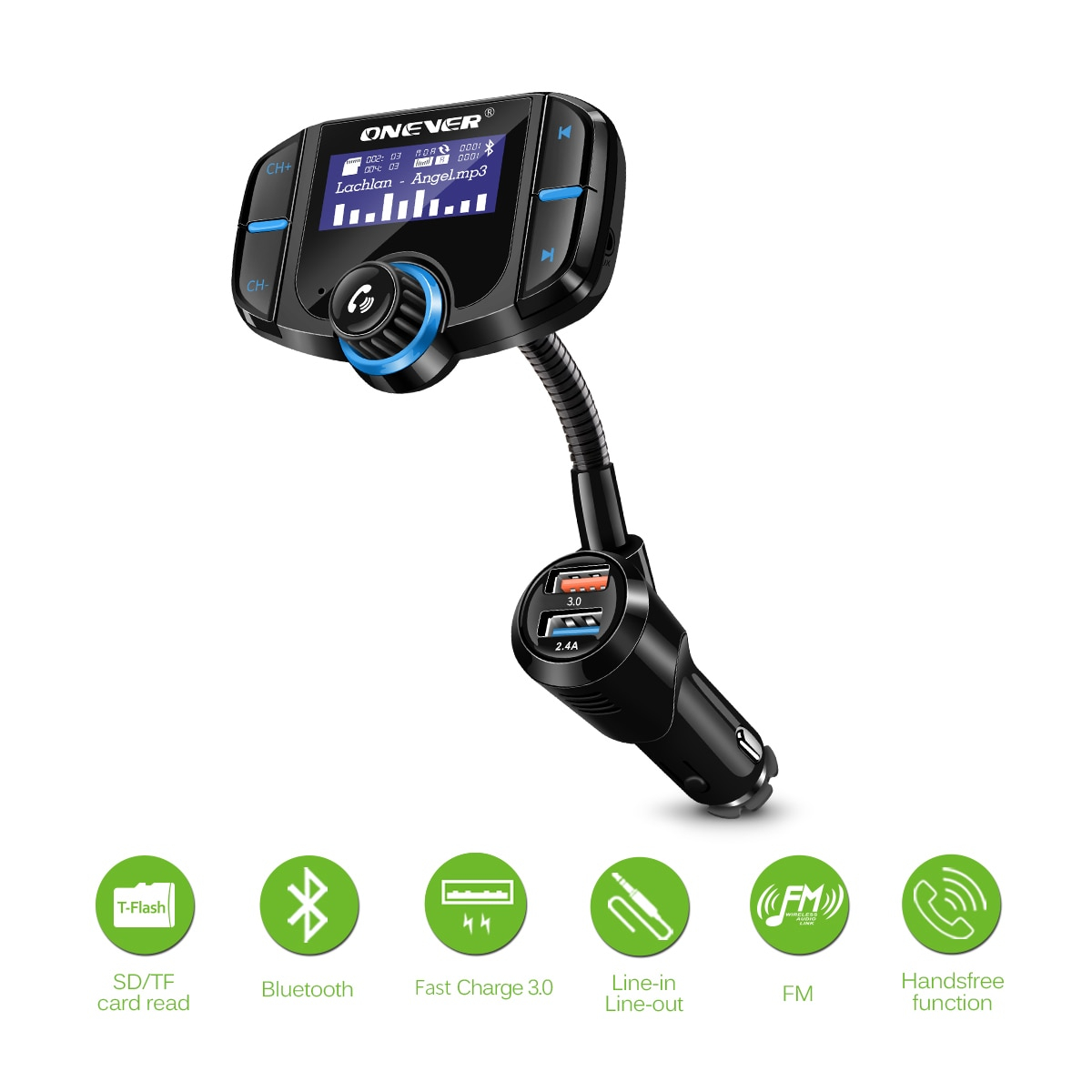משדר fm מקצועי לרכב