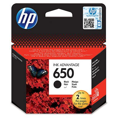 ‏ראש דיו ‏שחור מקורי HP 650 CZ101AE