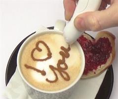 עט קישוט קפה ומנות אוכל