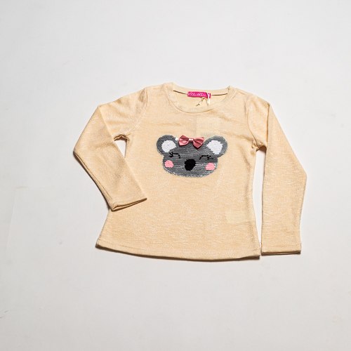 חולצת לייקרה קואלה צהובה בנות