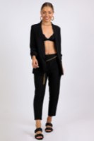 חליפת קארין מחוייטת  שחור/לבן