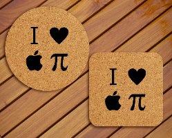 I love apple pie coaster